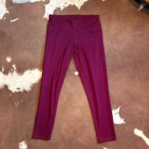 Kids Maroon Leggings